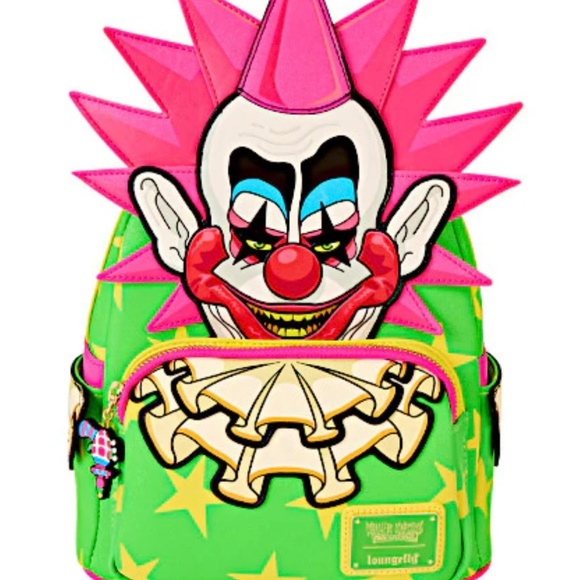 NWT Killer Klowns Spikey Glow In The Dark Mini Backpack - Picture 1 of 1